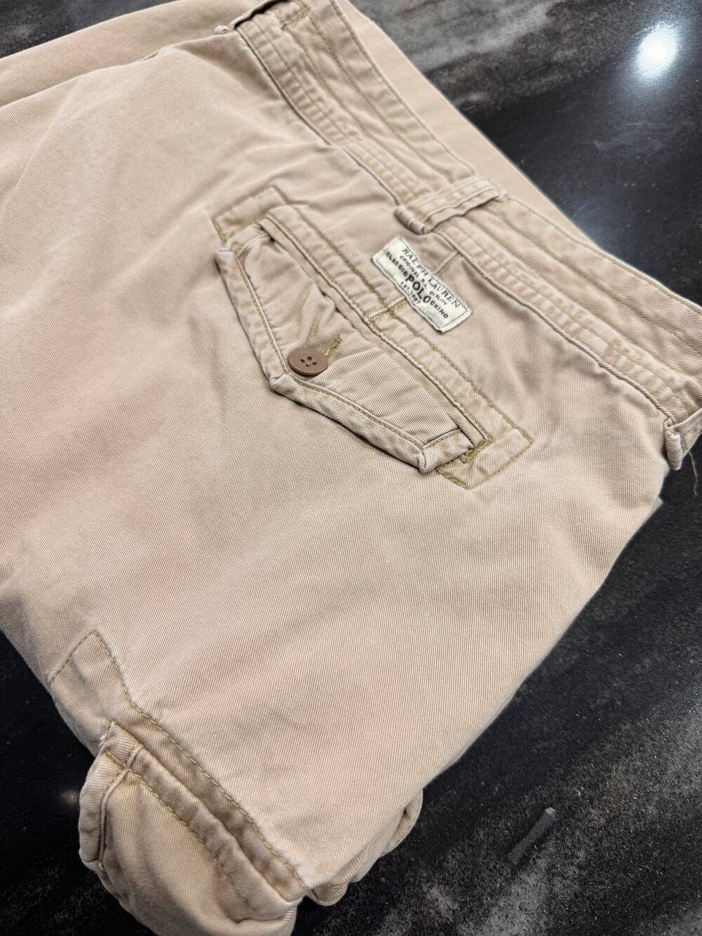 Polo Ralph Lauren Mens 54B Khaki Cargo Shorts Big Tall Chino Utility Pockets